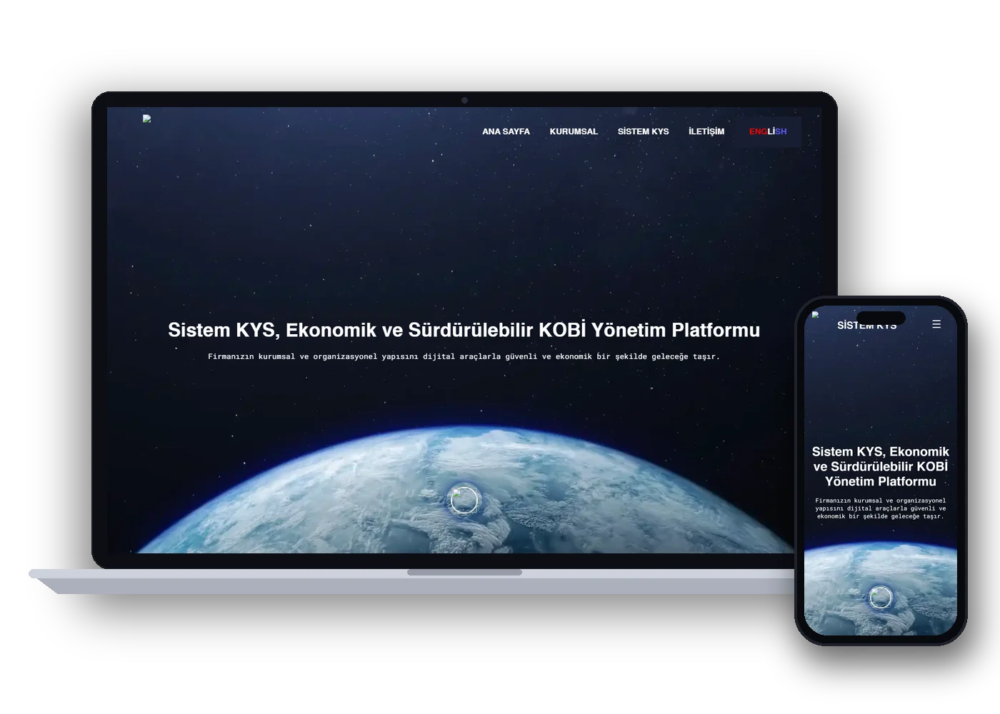 Screenshot der Sistem KYS-Website